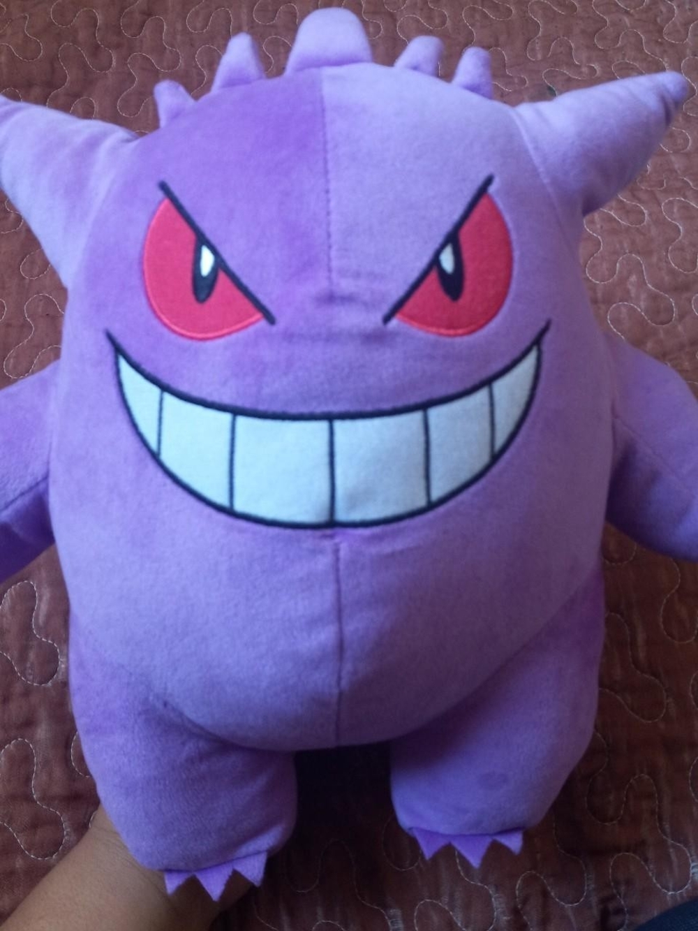 Pokemon Gengar Purple Plush with Red Eyes